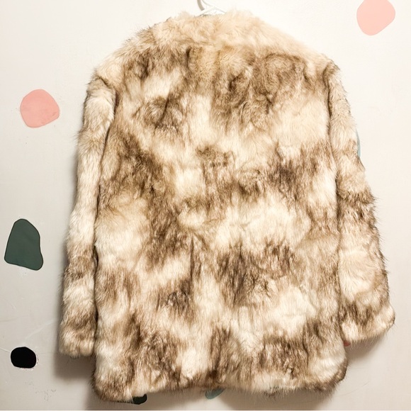 Zara Trafaluc Faux Fur Coat Sz M - Picture 2 of 6